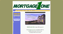 Desktop Screenshot of mortgage1one.com