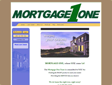 Tablet Screenshot of mortgage1one.com